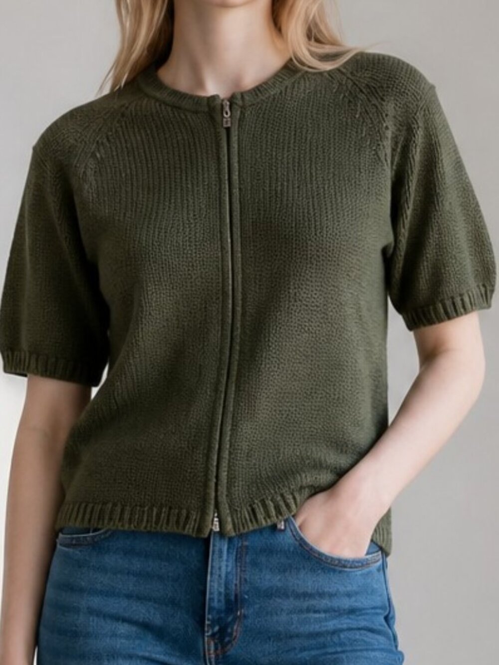 Vintage Brooks Brothers sweater M green cotton